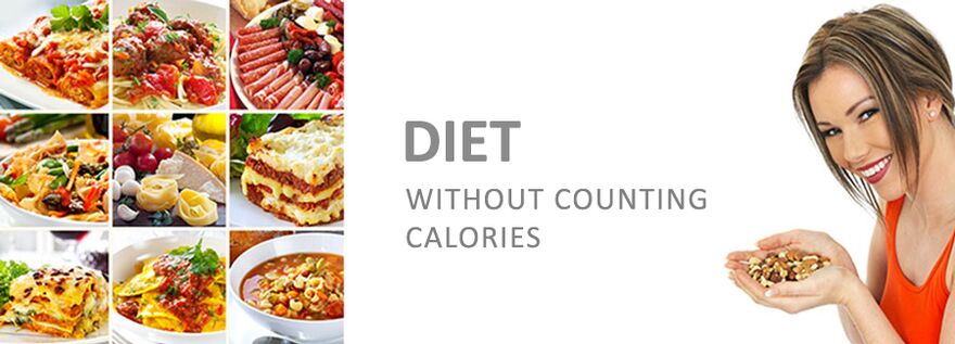 Elección de platos dietéticos sin una cuenta de calorías