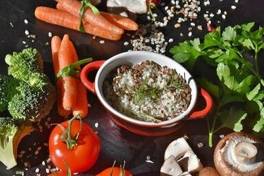 Menú aproximado basado en un plan de alimentación saludable
